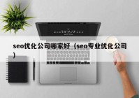 seo优化公司哪家好（seo专业优化公司）